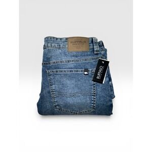 Buffalo David Bitton Evan Slim Straight Stretch Mid-rise Jeans Men's 34x32 NWT
